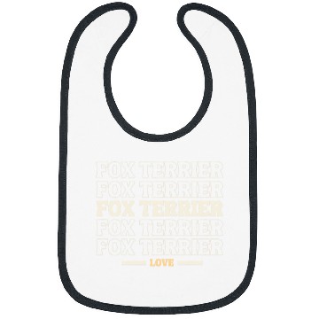 Discover Fox Terrier Pet vintages Fox Terrier multi line Bibs