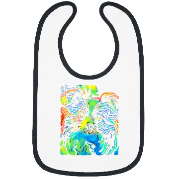 Discover Papillon Pet Face Puppy Pop Art Bibs