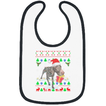 Discover German Shorthaired Pet Christmas Gifts German Shorthaired Pointer Ugly Christmas 8 Bibs
