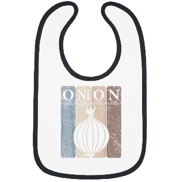 Discover Onion Periodic Table Elements Vegetables Farmer Retro 28 Bibs