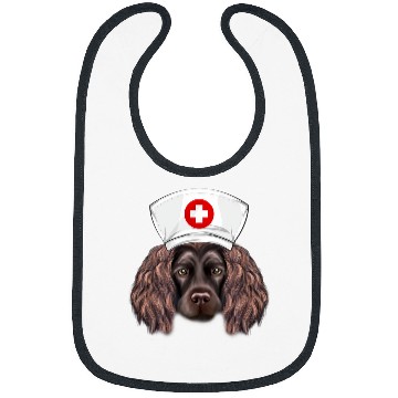 Discover Boykin Spaniel Pet Wearing a nurses Hat Bibs