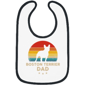 Discover Boston Terrier Pet Dad Bibs