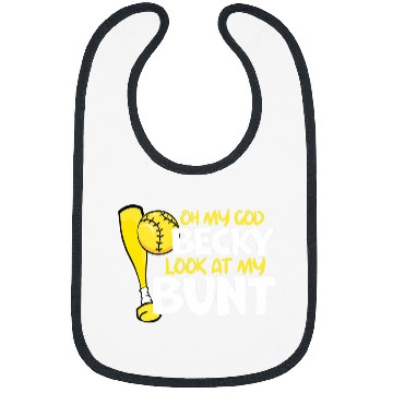Discover Sport Softball Oh My God Becky Look At My Bunt Girls Fastpitch Bibs