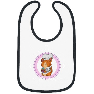 Discover Baker kittens kids cute chefs baking cupcake toque blanche 2 Bibs