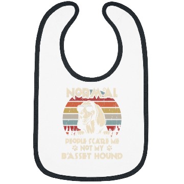 Discover Basset Hound Pet Normal People Scare Me not My Bibs