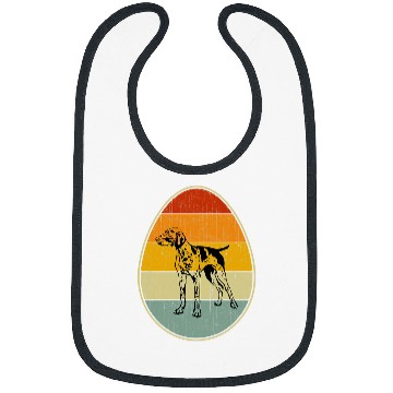 Discover German Shorthaired Pet Easter Egg Graphic Easter Day German Shorthaired Pointer Bibs