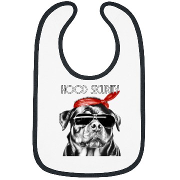 Discover Rottweiler Pet West coast rappers HIP HOP hood security fashion Bibs