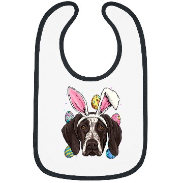Discover German Shorthaired Pet Easter Bunny German Shorthaired Pointer GSP Puppy Bibs