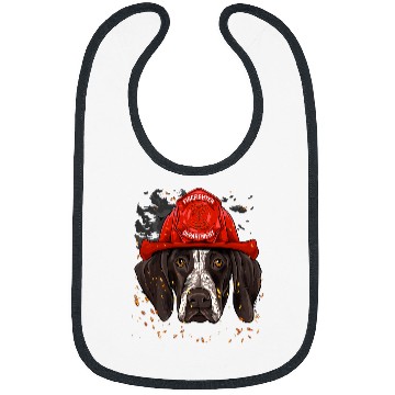 Discover German Shorthaired Pet Fireman Firefighter Dog German Shorthaired Pointer Bibs