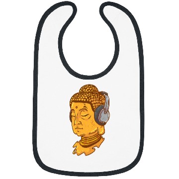 Discover Buddha Headphone Buddhist Monk DJ Bibs