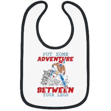 Discover Mens Motorcycle Riding Funny Put Some Adventure Between Your Legs Bibs
