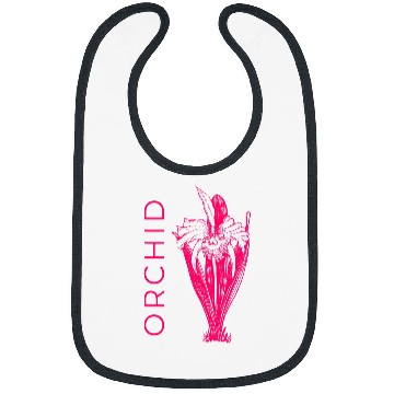 Discover Orchid Flower Graphic Florist Bibs