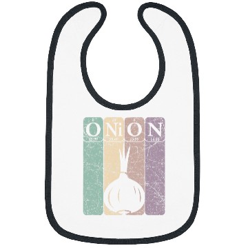 Discover Onion Periodic Table Elements Vegetables Farmer Retro 24 Bibs
