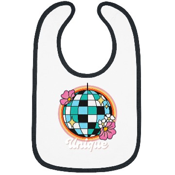 Discover Womens uniques Womens Creative Expression Graphic Retro Disco Ball Bibs