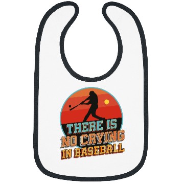 Discover There Is No Crying In Baseball Sunset Baseball Player Bibs