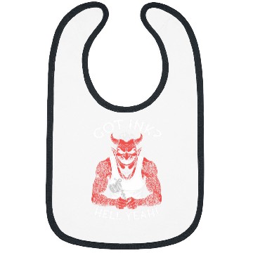 Discover Got Ink Funny Tattoo Devil Hell Yeah Inked Tattooist Bibs