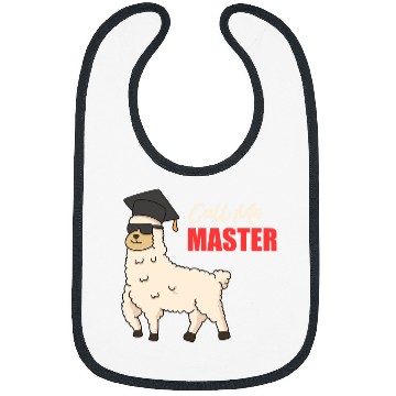 Discover Llama Pet Call Me Master Degree Alpaca Master Bibs