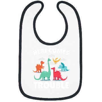 Discover Dinosaur Pet Here comes Trouble with a Bibs