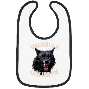 Discover Coyote Mammal Viking Angry wolfs Norse Mythology Valhalla Calling Me Viking Bibs