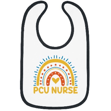 Discover Cute PCU nurses Outfit Love RN Nursing Health Care Bibs