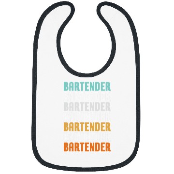 Discover Bartender Retro Cocktail Lover vintages Bartending Bar Bibs