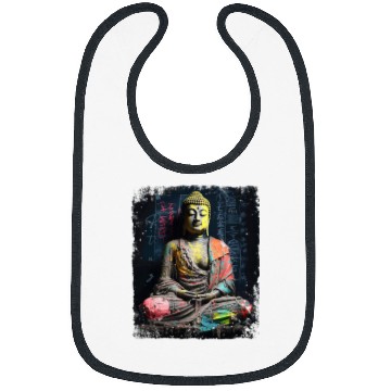 Discover Buddhist Monk Yin Yang Zen Meditation Buddha Bibs