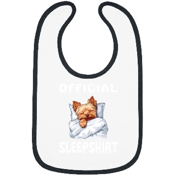 Discover Yorkshire Terrier Yorkie Dog Official SleepPajamas Bibs
