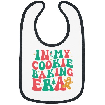 Discover In My Cookie Baking Era Groovy Funny Christmas Baker Bibs