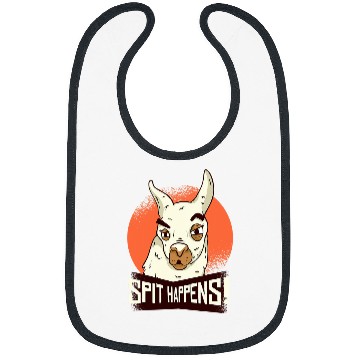 Discover Llama Pet Spit Happens Alpaca Bibs
