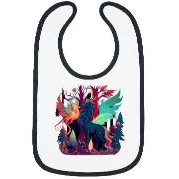Discover Unicorn Pet Phoenix Magic Fantasy Creatures Bibs