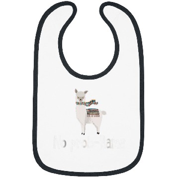 Discover Llama Pet No ProbLlama Cute Llama Alpaca Funny Graphic Plus Size Bibs