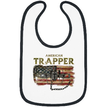 Discover Coyote Mammal Trapping American Flag Steel Coyote Trap Fur Trading Bibs