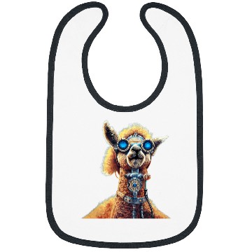Discover Llama Pet Steampunk Alpaca 21 Bibs