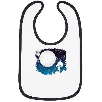 Discover Aliens UFO Abduction Night Full Moon Outer Space UFO Bibs
