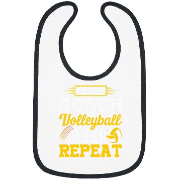 Discover Teach Coachs Volleyball Sleep Repeat Volleyball Coach Bibs