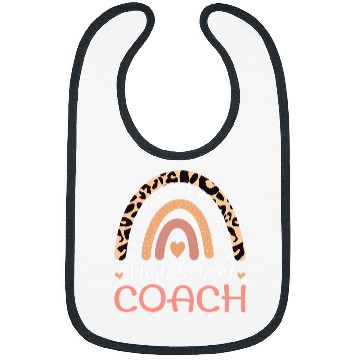 Discover High School Coachs Leopard Rainbow Appreciation Bibs