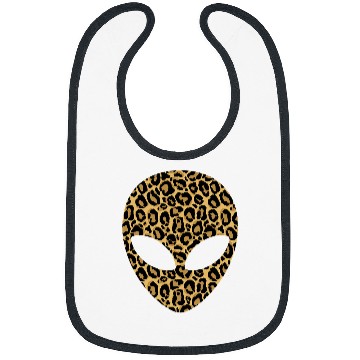 Discover Aliens UFO Leopard Head Cheetah Face Bibs
