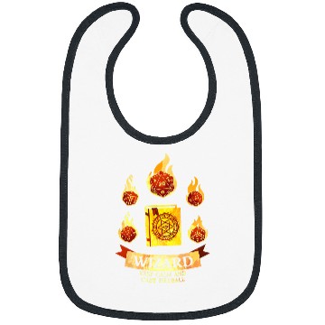 Discover Dragon Pet Dragons Wizard Class D20 Tabletop Dungeons RPG Gaming Bibs