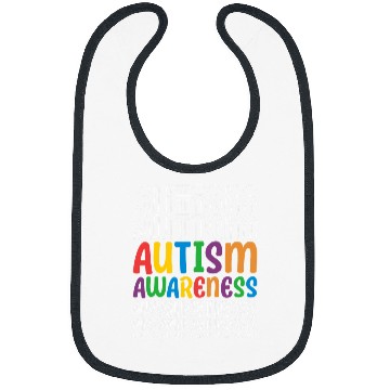 Discover Autism Puzzle Modern Trendy Typography Illustration Bibs