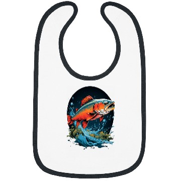 Discover Fishing Fun Fly Fishing Arctic Char Brook Trout Fish 11 Bibs