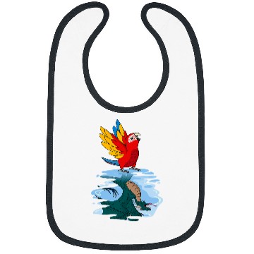 Discover Dragon Pet Parrot Dragon Reflection I Scarlet Macaw Bibs
