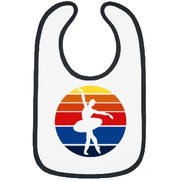 Discover Ballerina Young Lady Roses Dance Sunset Bibs