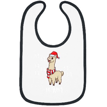 Discover Llama Pet Christmas llama Fa La La Bibs