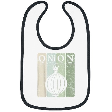 Discover Onion Periodic Table Elements Vegetables Farmer Retro 26 Bibs