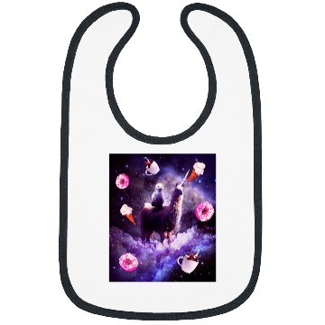 Discover Llama Pet Outer Space Owl Riding Llama Unicorns Donut Bibs