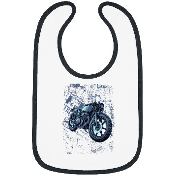 Discover Biker Old School vintages Rider Motorcycle Design Bibs