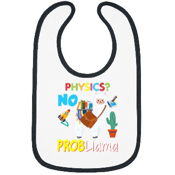 Discover Llama Pet Physics No Probllama Problem Llama Kid Student Teacher Back Bibs