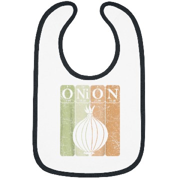 Discover Onion Periodic Table Elements Vegetables Farmer Retro 27 Bibs