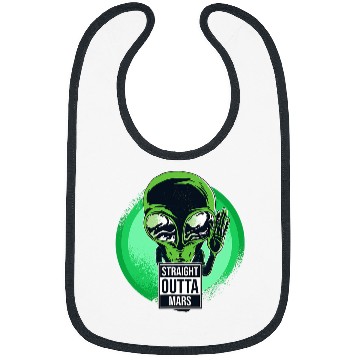 Discover Aliens UFO Straight Outta Mars Ufos Space Bibs