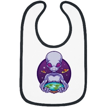 Discover Aliens UFO Flat Earth Bibs
